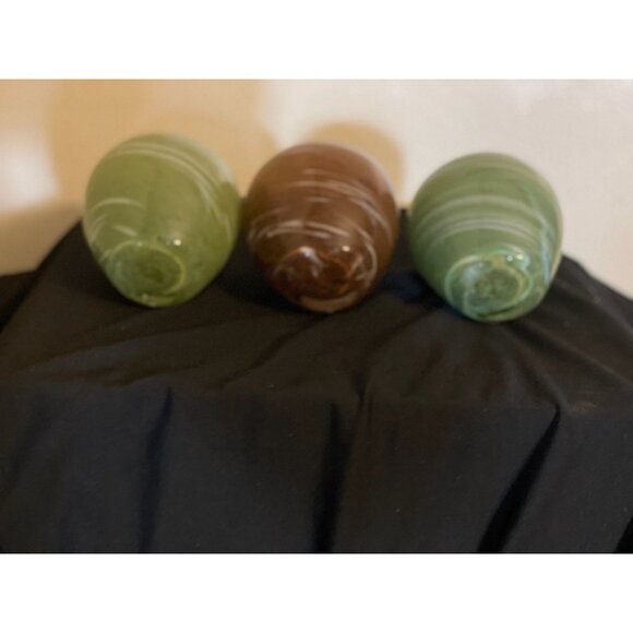 RARE Trio! Vintage Mid-Century Modern Art Glass Vases | Swirl Filigrana | MCM Ol - Picture 8 of 14